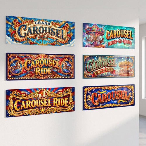 Carousel gallopers - carousel, &