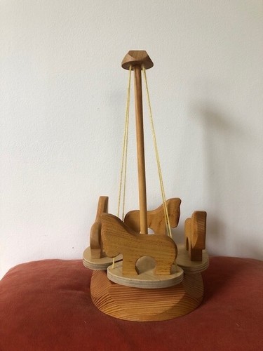 Wooden merry round - wooden, merry-go-round