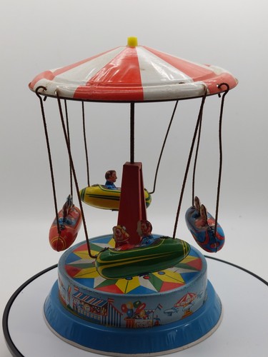 Vintage tinplate carousel - vintage,