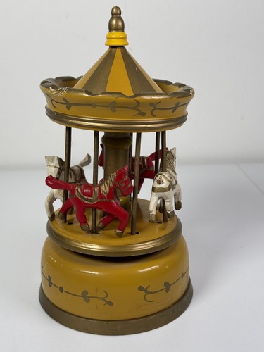 Vintage wooden carousel - vintage, music