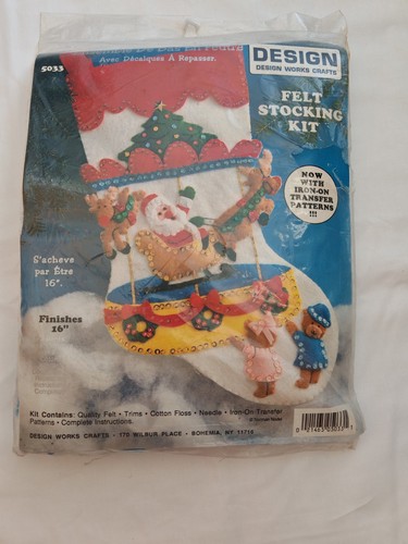 Felt stocking kit - kit, vintage
