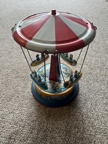 Vintage tinplate carousel - vintage,